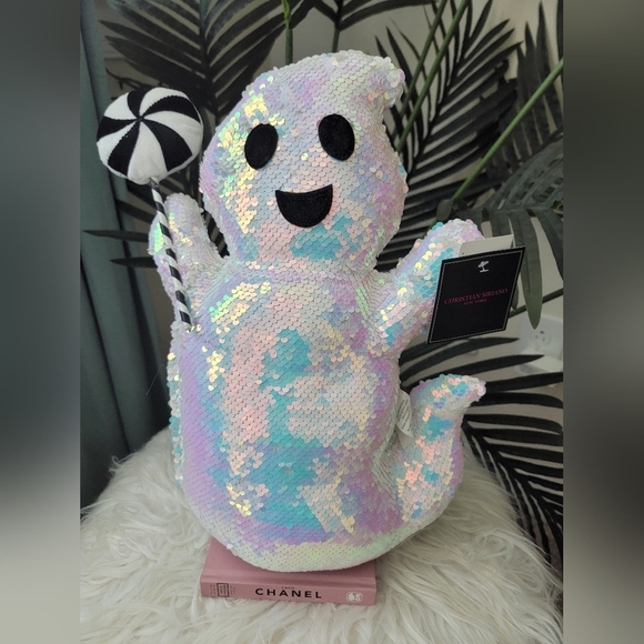 Halloween Pillow - Irredescent Sequin Ghost by Christian Siriano - Picture 4 of 6